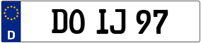 Truck License Plate